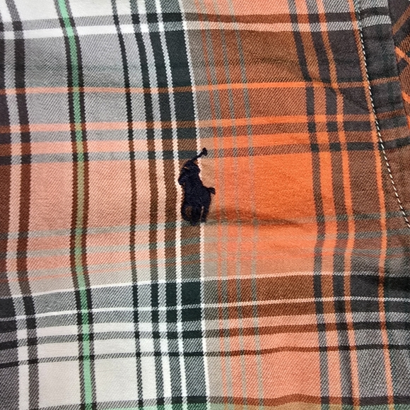 Ralph Lauren | Youth Boys Classic Fit 100% Cotton Plaid Button Down Shirt - Picture 5 of 16